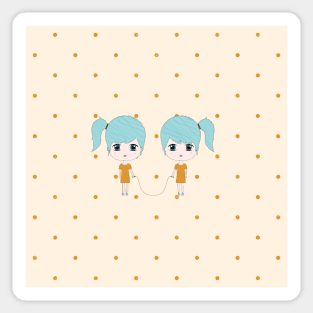 Gemini Girls Sticker